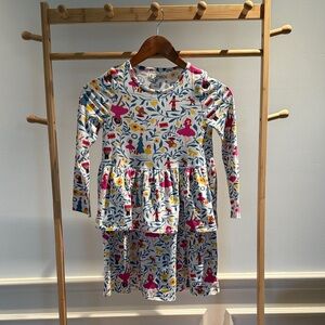 Tucker + Tate Multicolor Floral Long-Sleeve Dress